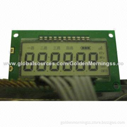 7-segment Custom LCD Display Module, TN Positive, HT1621 Driver IC